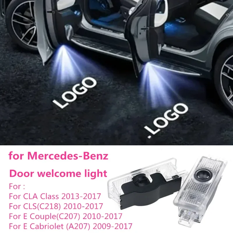 

Car door Led welcome light projector laser light Mercedes AMG CLA C117 CLS C218 W218 W219 E class 207 C207 accessories.