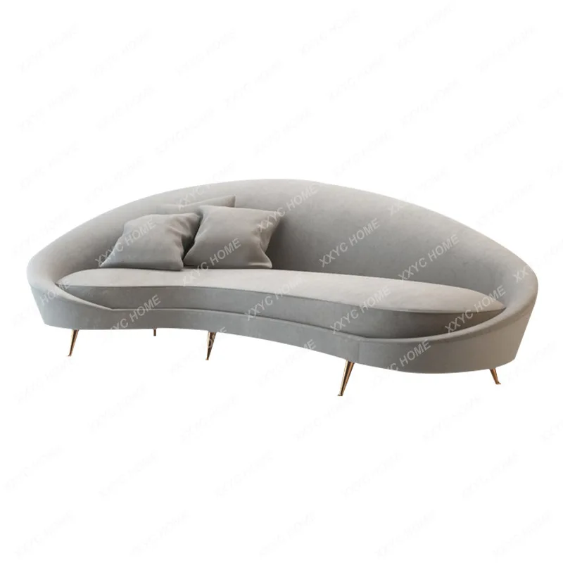 

LXCurved sofa, hotel lobby, sofa sales officestyle living room, complete disassembly and washing sofa