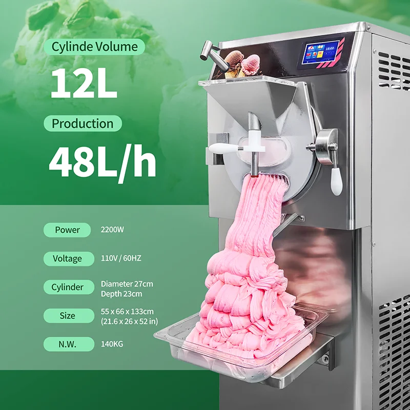 45L/H Frozen Yogurt Making Machine Frozen Yogurt Electric Hard Ice Cream Maker