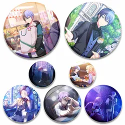 Project SEKAI Wonderlands×Showtime Aoyagi Toya Tinplate Badge Creative Round Anime Brooch Button Pins for Bag Clothes Fans Gifts