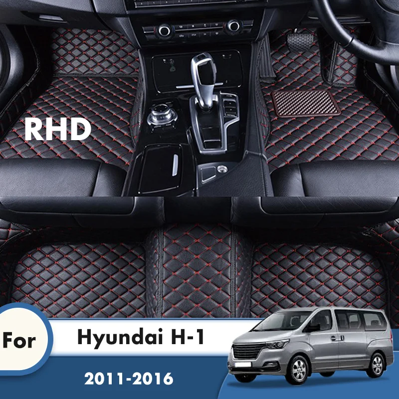 

RHD Custom Car Floor Mats For Hyundai H-1 H1 2016 2015 2014 2013 2012 2011 7 Seats Carpets Auto Accessories Automobiles Interior