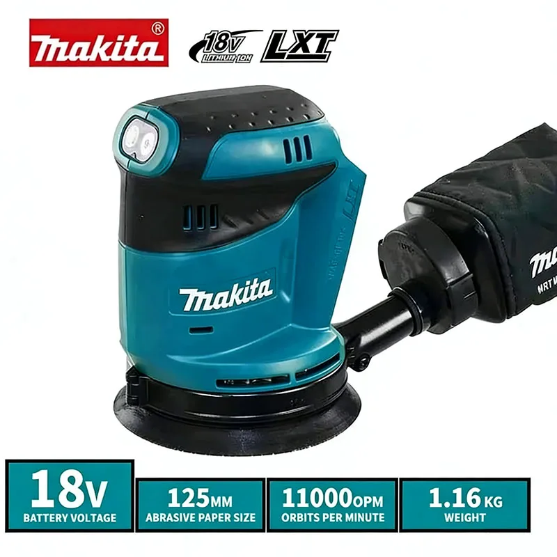 

Беспроводная эксцентриковая шлифовальная машина Makita DBO180Z 18В с литий-ионным аккумулятором для обработки дерева и полировки поверхностей