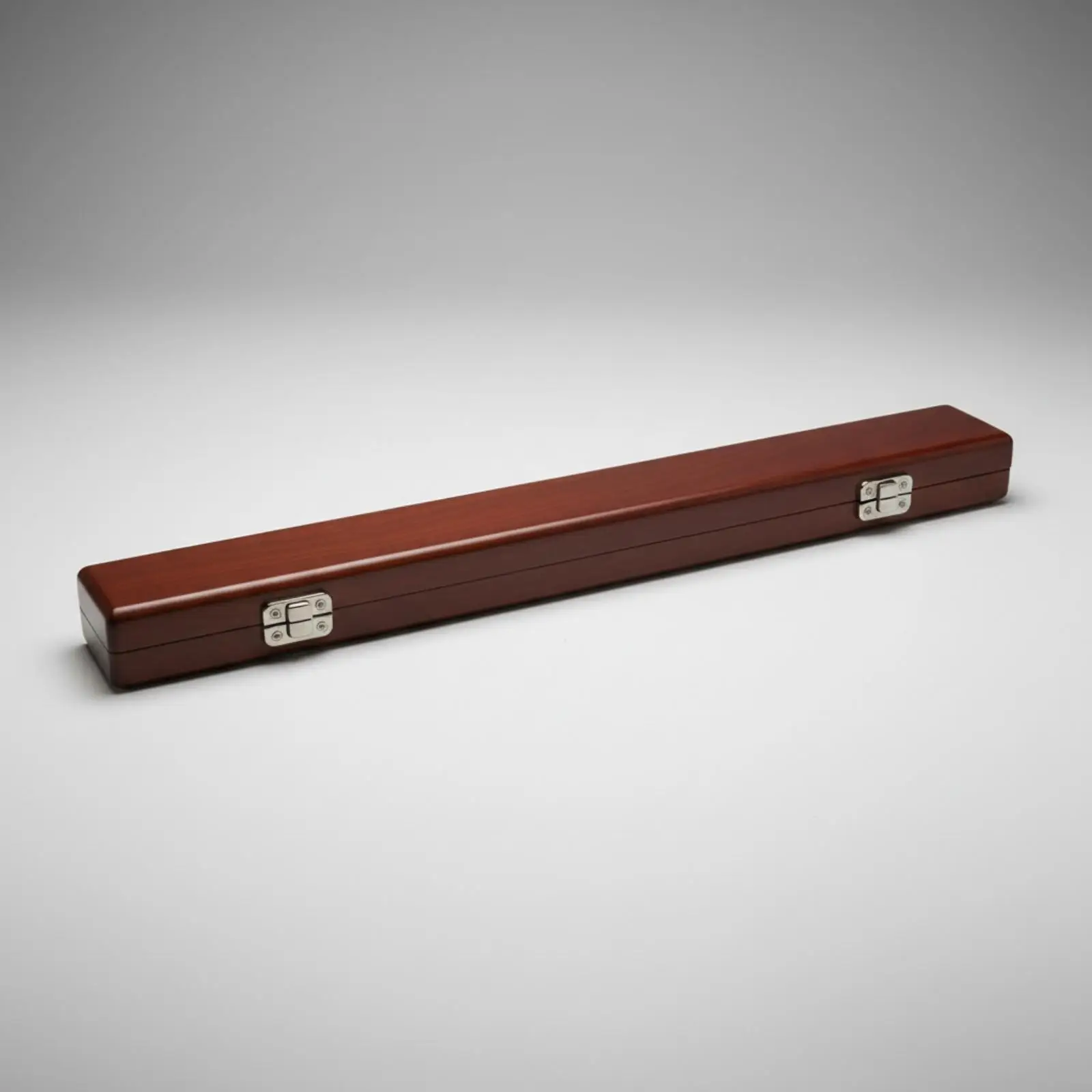 Maple Wooden Conductor Baton Case Double Baton Holder Secure Latch Storage for Rehearsal Concerts Music Lessons