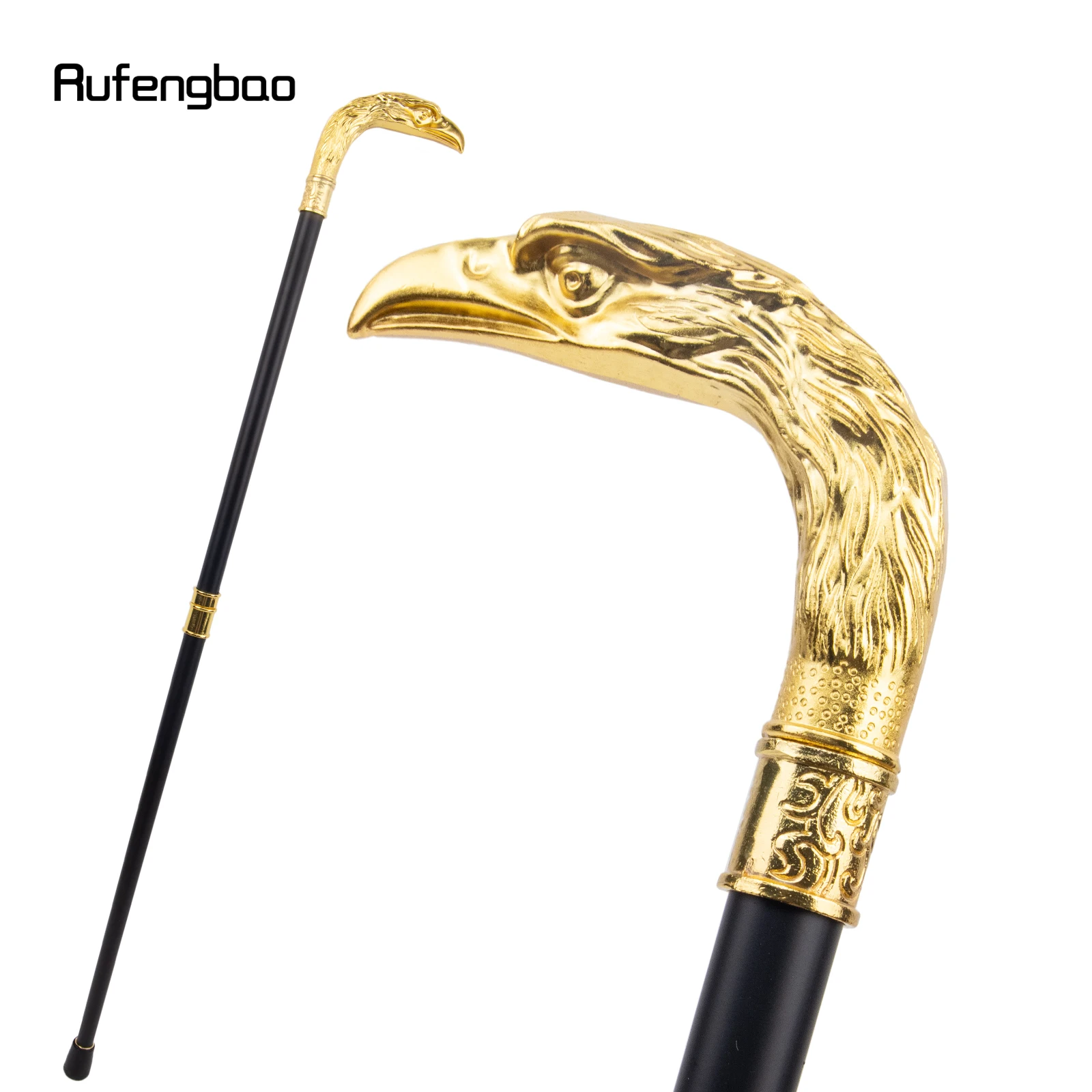 

Golden Eagle Long Head Totem Relief Walking Cane Fashion Walking Stick Gentleman Crosier Knob Walking Stick 93cm