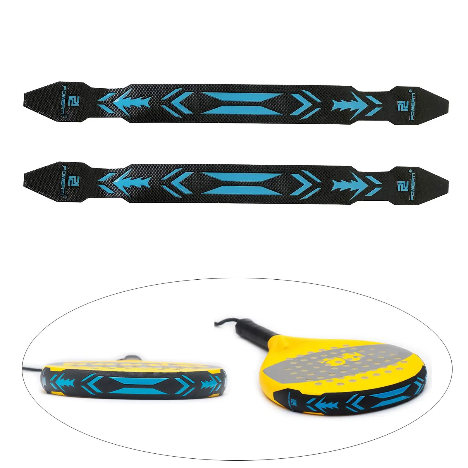 2 × 40 سم شريط تنس مجداف لحماية الرأس ومضرب تنس الشاطئ ملصق حماية