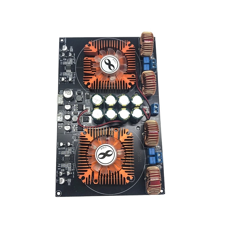 Imagem -03 - Placa de Amplificador de Alta Potência Dual Core Digital Classe d Refrigerado a ar Módulo Portátil Multifunções Durável Yj-tpa3255 2.0 600w Mais 600w