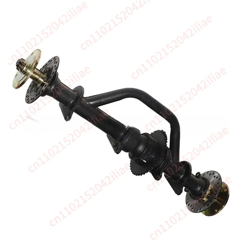 Modified four-wheel kart accessories, four beach car chain drive differential rear axle double disc brake rear axle rear fork
