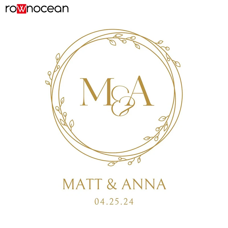 Personalized Wedding Vinyl sticker | Dance Floor Decal | Vinyl Floor  decoration | Wedding Mirror  Window Decal E875
