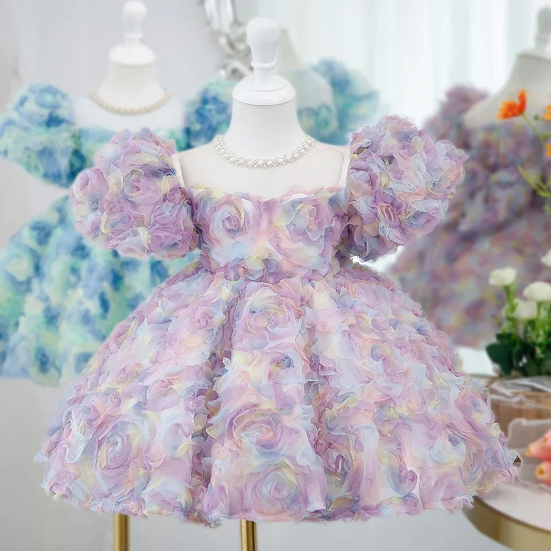 Luxury Kids' dresses Dress Formal Wedding Dress High end Children's Puffy Dress High festival Carnival Elegant Girls Party Dress