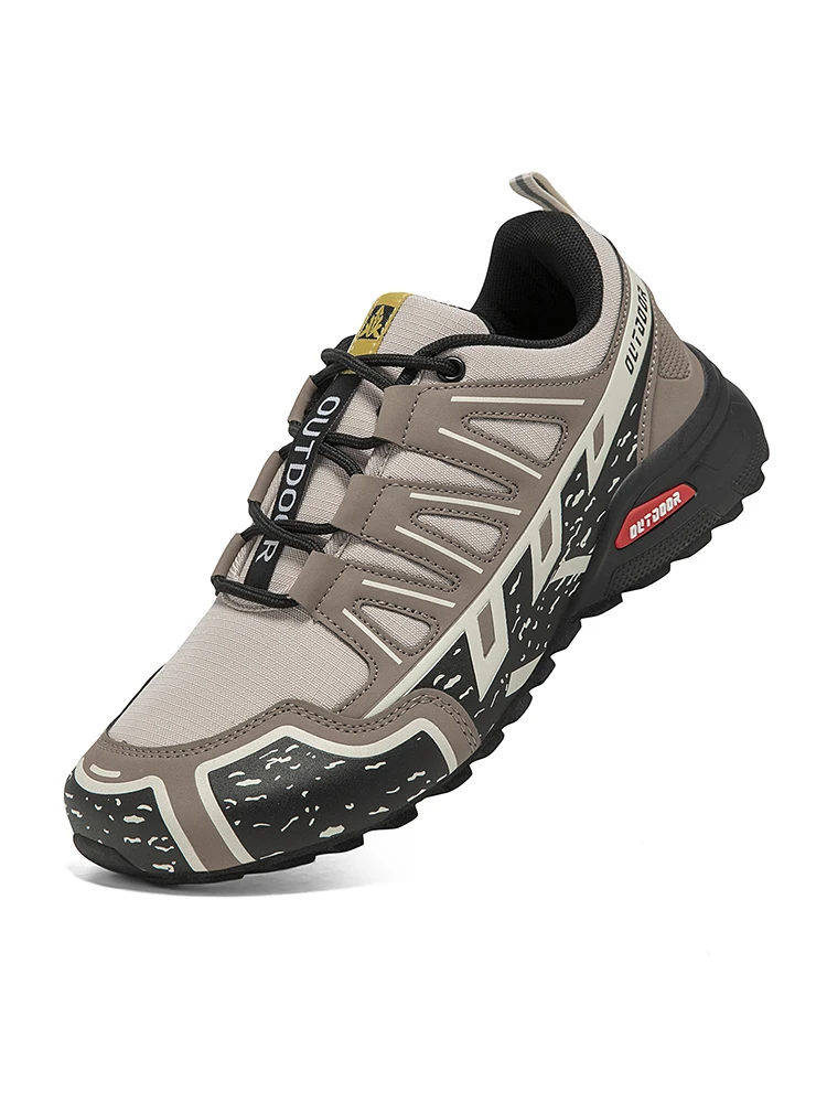 Herren-Wanderschuhe für den Außenbereich, wasserdicht, rutschfest, für jedes Gelände, Sportschuhe mit breiter Zehenpartie, zum Wandern, Radfahren, Camping, Jagd, Wanderschuhe – Detail 8