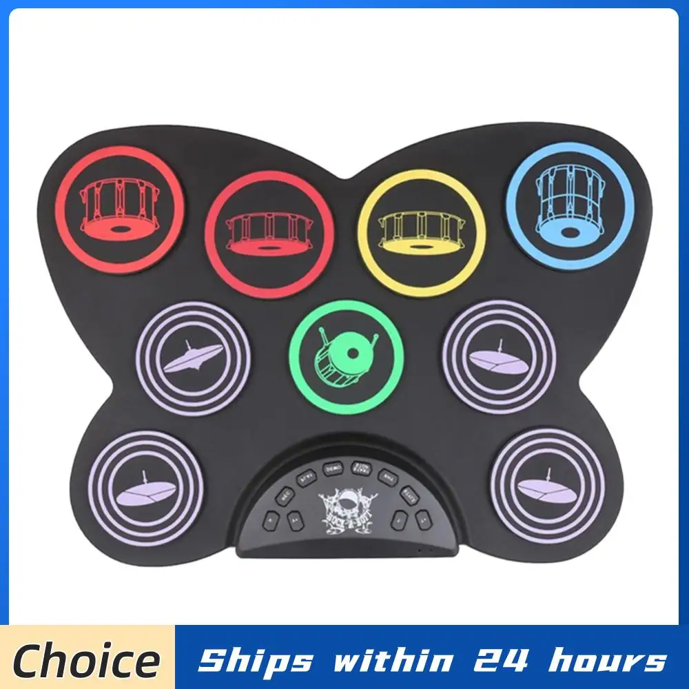 

Цифровой барабанный пэд-контроллер с USB, сенсорный, с палочками, для начинающих музыкантов