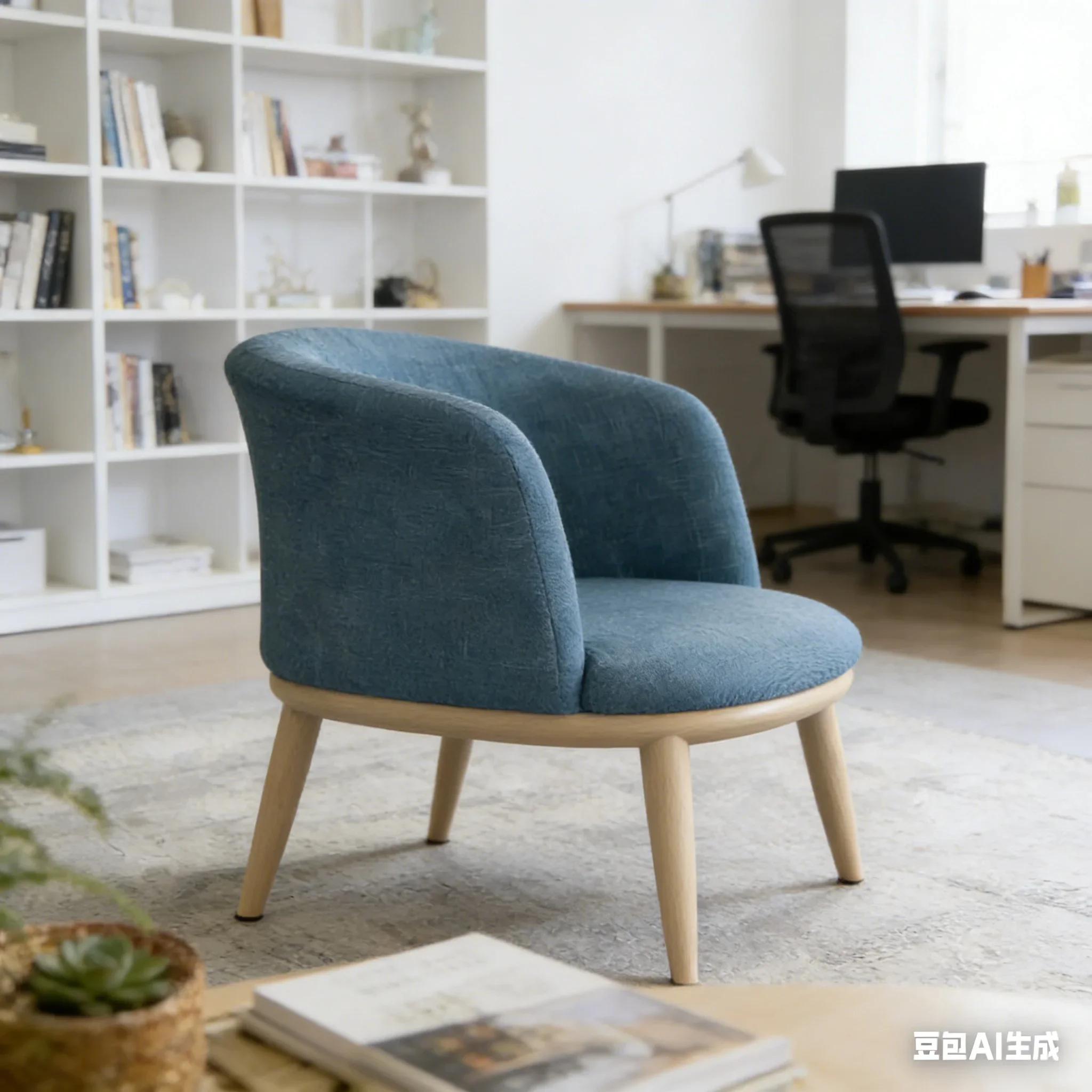 AOLIVIYA Creative Light Dining Chair with Home Coffee Backrest, Seating for Restaurant Hotel Cafe Bar Living Room B368914
