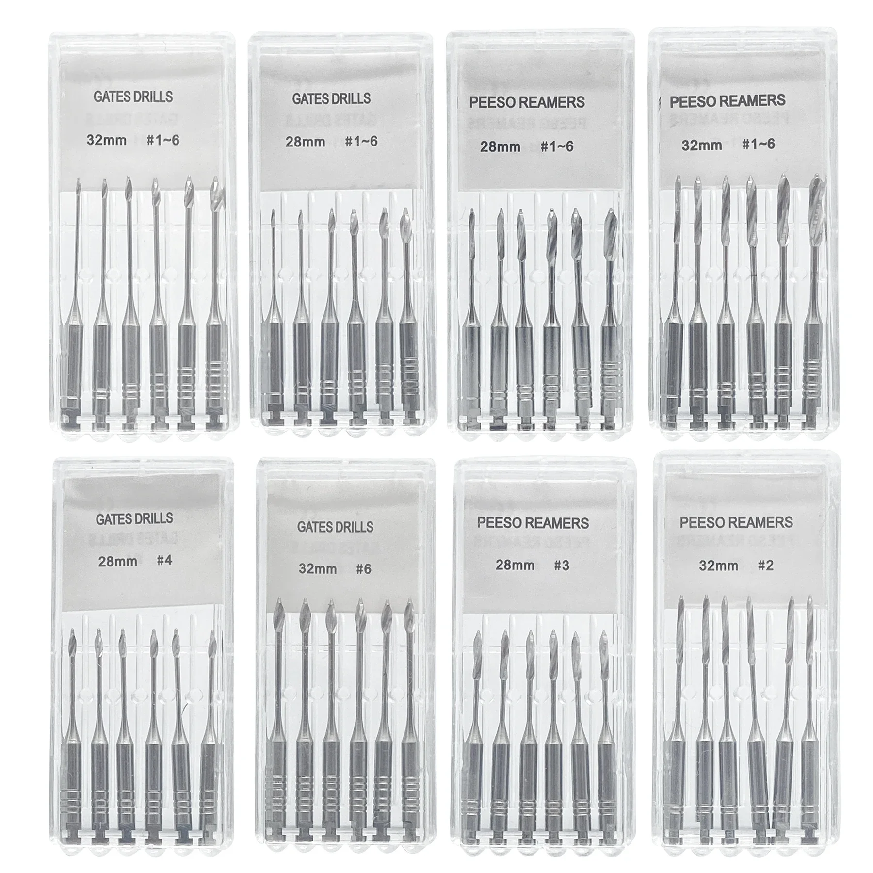 Dental Endodontic Files Reamers Dental Drill Gates Glidden Peeso Reamers Rotary 32mm/28mm Endo Files Dentist Materials Tool