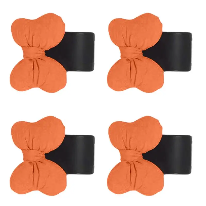 Car Seat Back Double Hook Car Bow Tie Holder Car Headrest Coat Bow Tie Hooks For Clothes Coats Bags Hats Purses