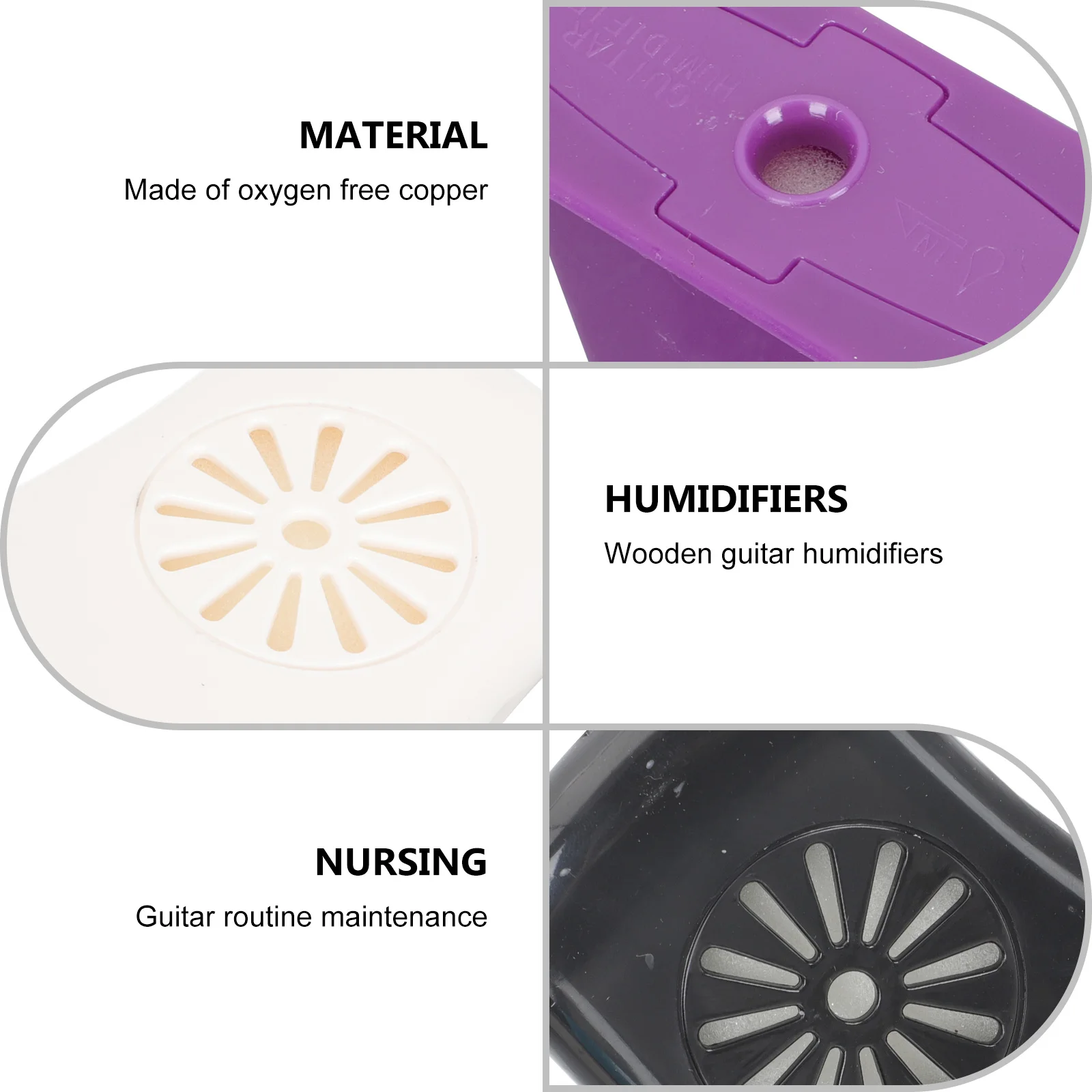 

5Pcs Musical Instrument Humidifier Exquisite Craftsmanship Safe Materials Prevent Dry Weather Damage Acoustic Guitar Humidifier