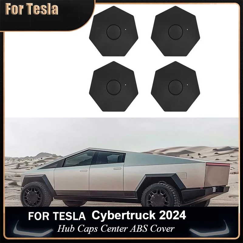 

Для Tesla Cybertruck 2024 колпаки ступиц, центральная крышка из АБС-пластика, украшение, съемный комплект модификации из 4 предметов, анти-рус