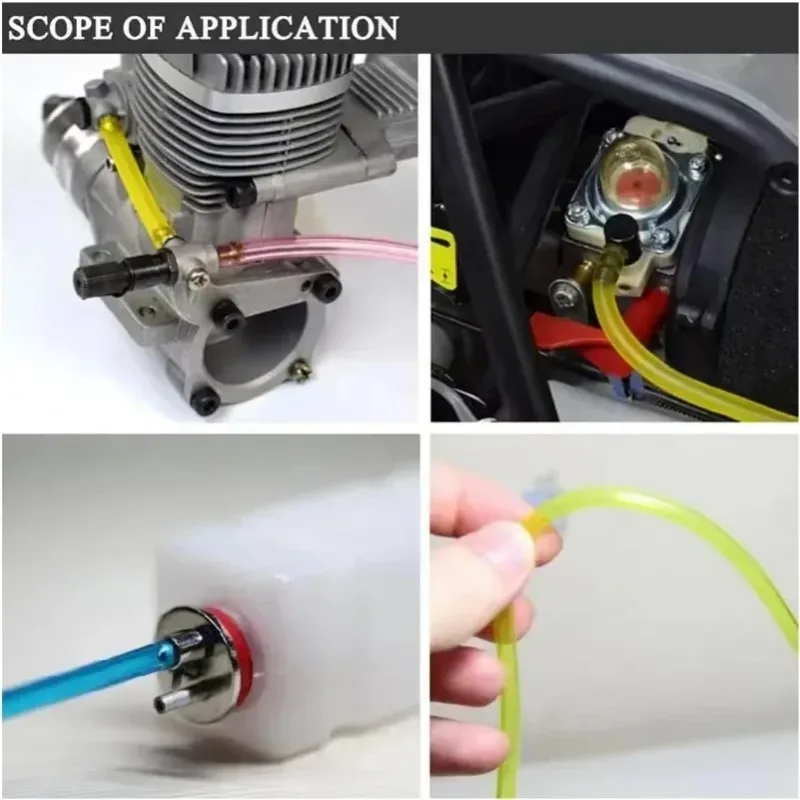 Yellow Gas Fuel Line Hose Tubing Small Engine Chainsaw Lawn Mower String Trimmer Flexible Fuel Tubing Set Power Tool Accessories view 4