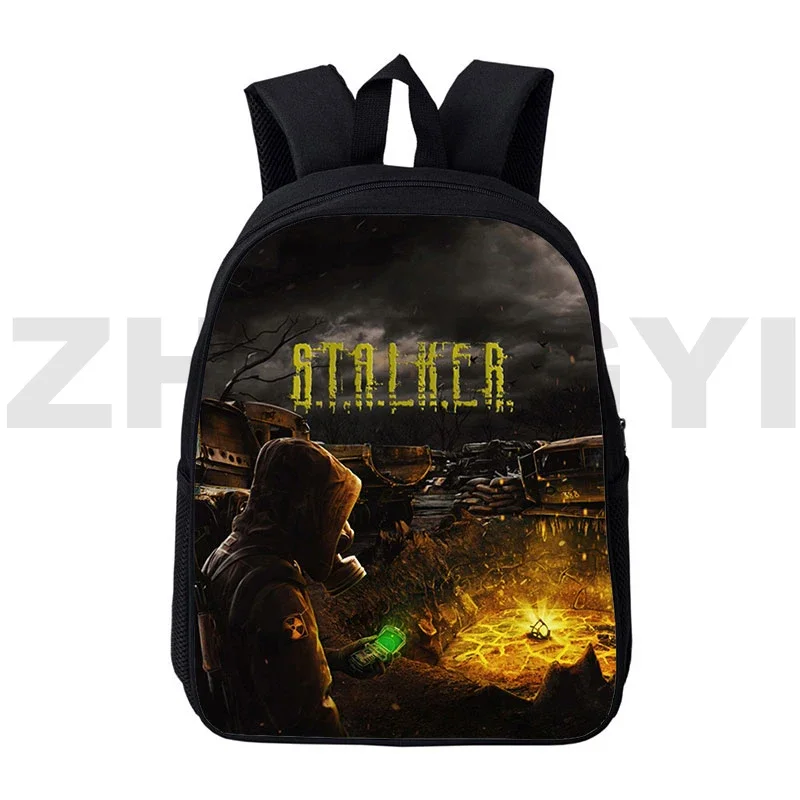 Fashion Canvas S.T.A.L.K.E.R. 2 Heart of 3D Print Backpacks for Women 12/16 Inch Shooting Stalker 2 Boys Girls Cartoon Bookbag