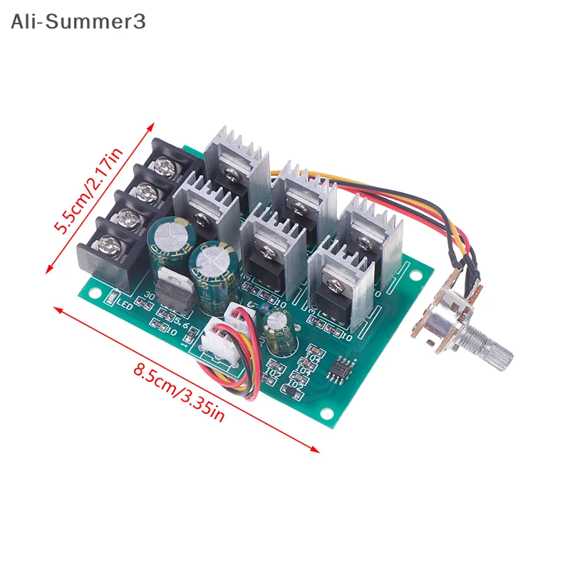Regulador de velocidad del Motor PWM DC 12V 24V 36V 48V Módulo de accionamiento de alta potencia Controlador de Motor de alta potencia Regulador de corriente 40A