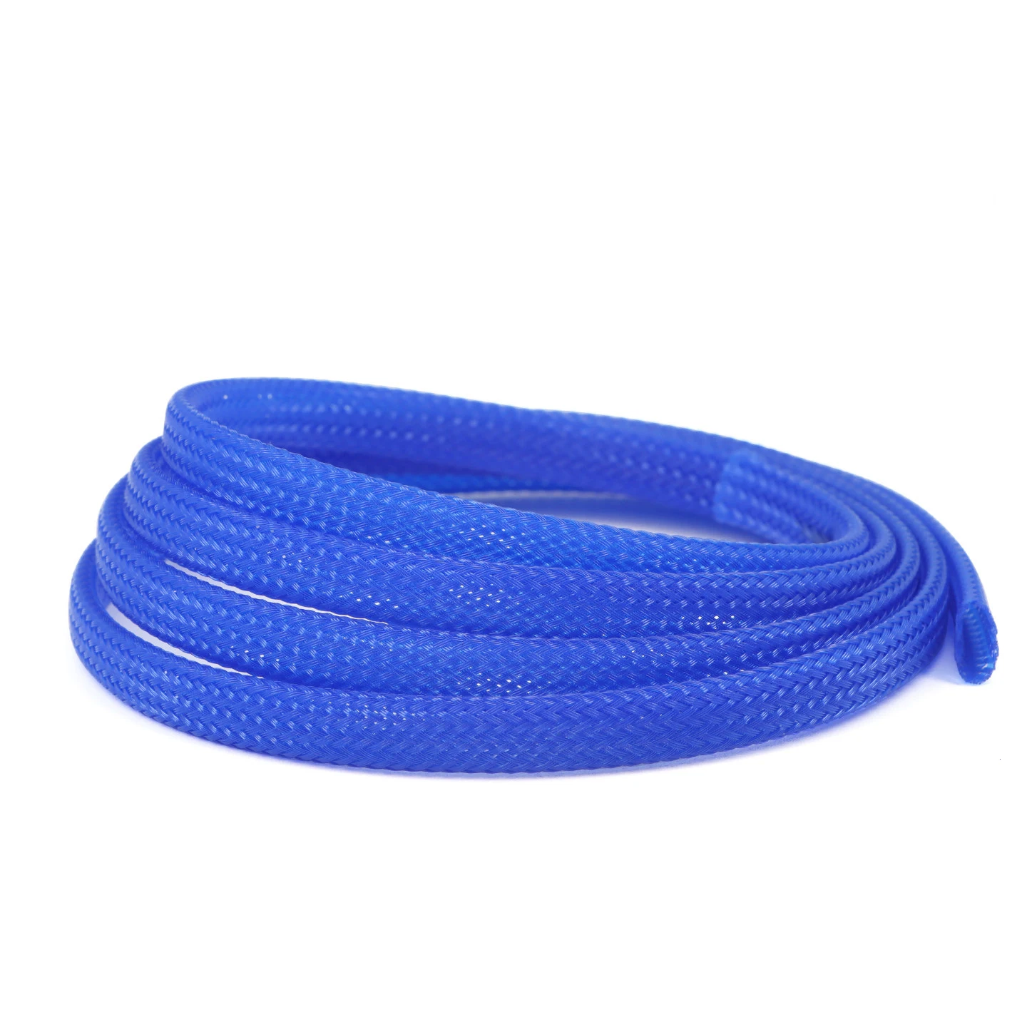 Blue 2M/5M/10M PET Insulation Braided Sleeve 3/4/6/8/10/12/14/16mm Cable Protection Wire Harness Expandable Braid Sheath