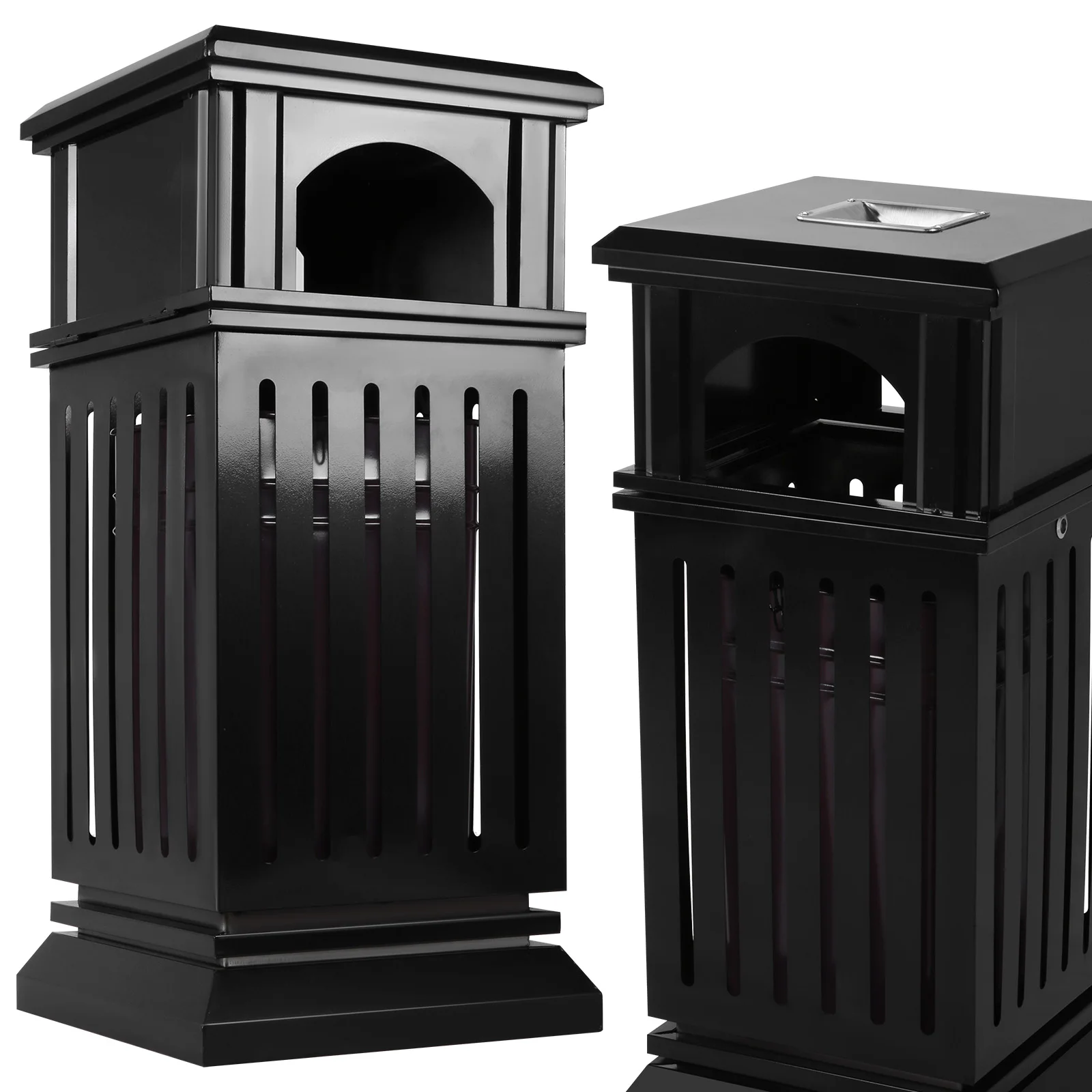 

Commercial Trash Can with Removable Inner Bucket & Lid Multi-Purpose Trashcan Large Capacity for Home/Office/Restaurant/Restroom