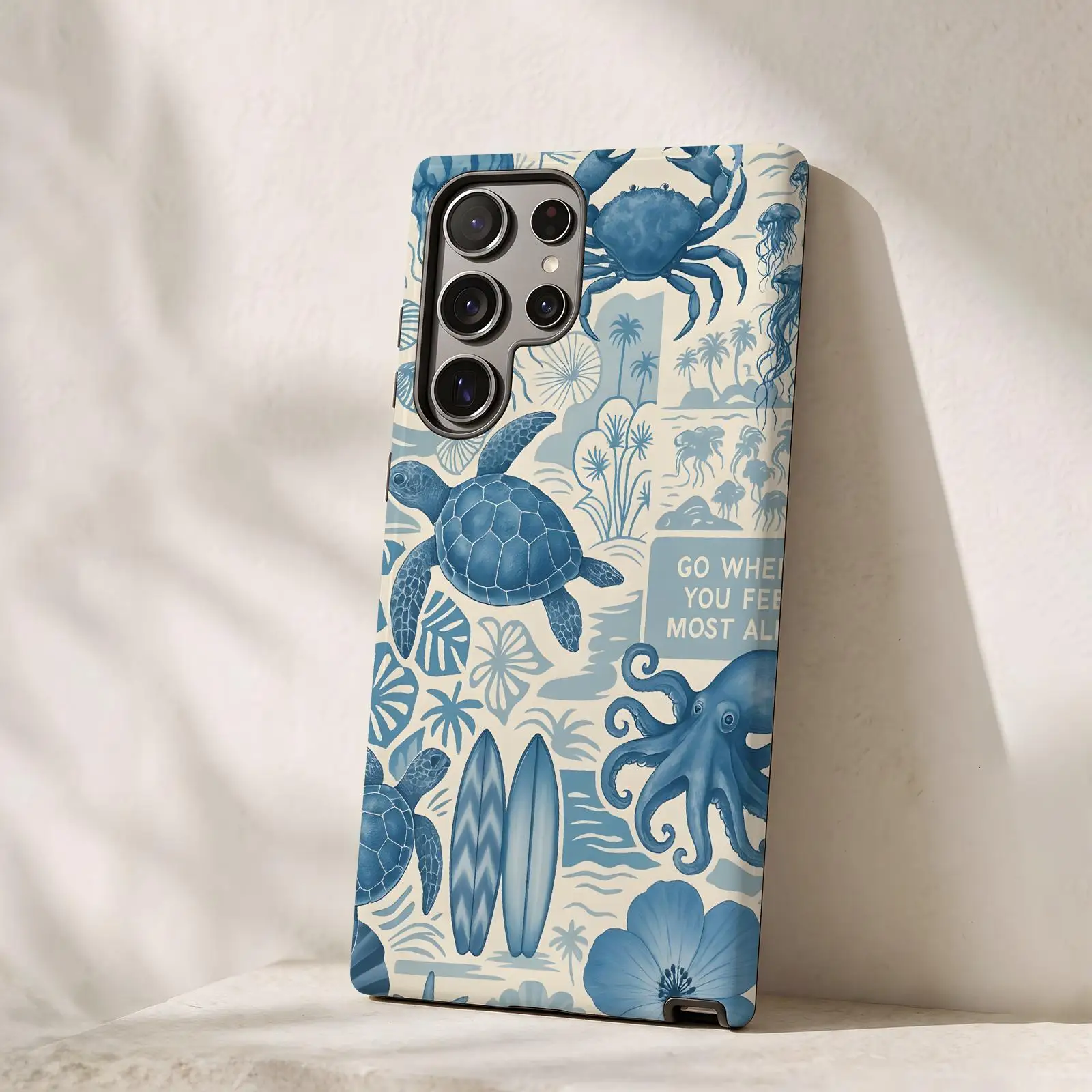 Underwater World  Phone Case For Samsung Galaxy S26 25 S24 S23 S22 S21 Ultra Glossy Film Phone Case