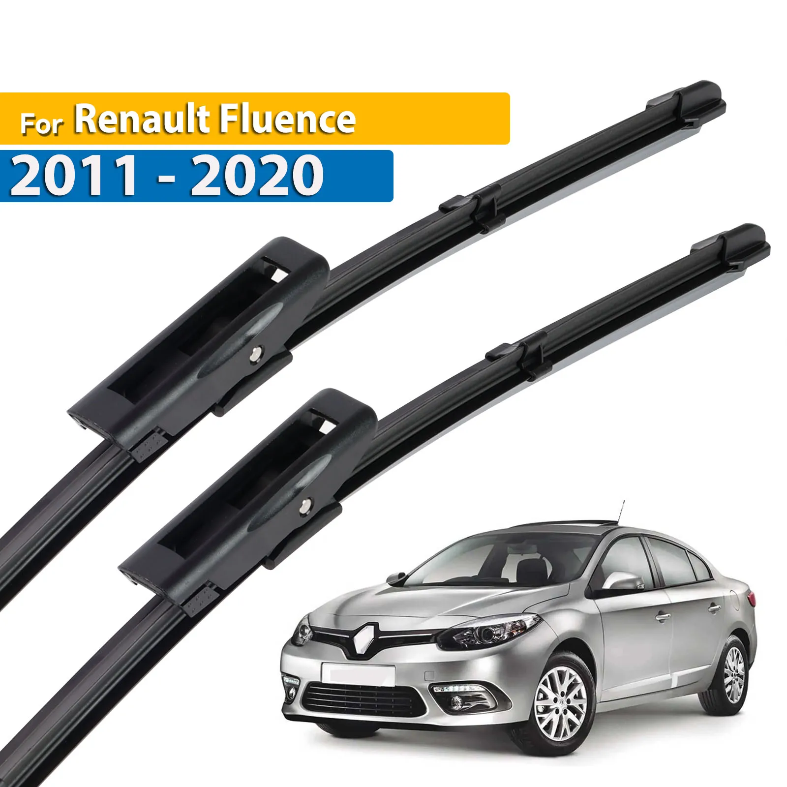

Erick's Wiper LHD Front Wiper Blades For Renault Fluence 2011 - 2020 Windshield Windscreen Clean Window Car Rain Brushed 24"+16"