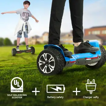 8,5 tums terrängförsedd hoverboard med Bluetooth-högtalare och LED-lampor, UL2272-certifierad självbalanserande scooter 8 best sales Self balance scooters - №1
