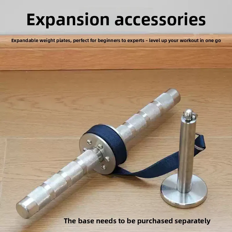 Stainless Steel Forearm Roller Wrist Weight Hand Grip Strength Training Bar For Arm Muscle Home Gym Fitness Workout