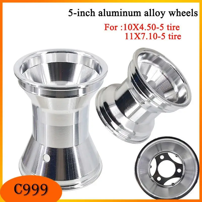 5 Inch GO KART Wheel Front 10X4.50-5 Rear 11X7.10-5 Inch Aluminum Alloy Rim Hub KARTING ATV UTV Buggy Good Quality