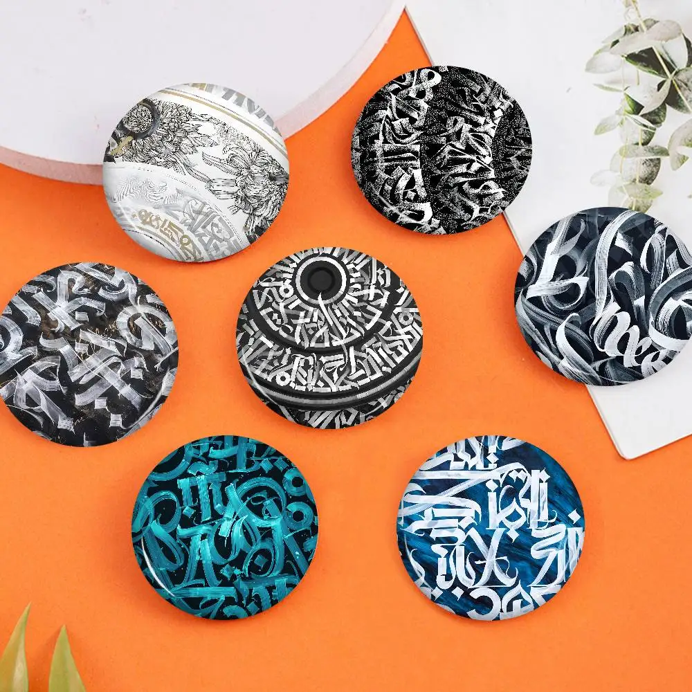 Pokras Lampas Art Graffiti 32/44/58MM Customizable Button Pins Cute Funny Creative Badge Jewelry Decor Gifts for Friends