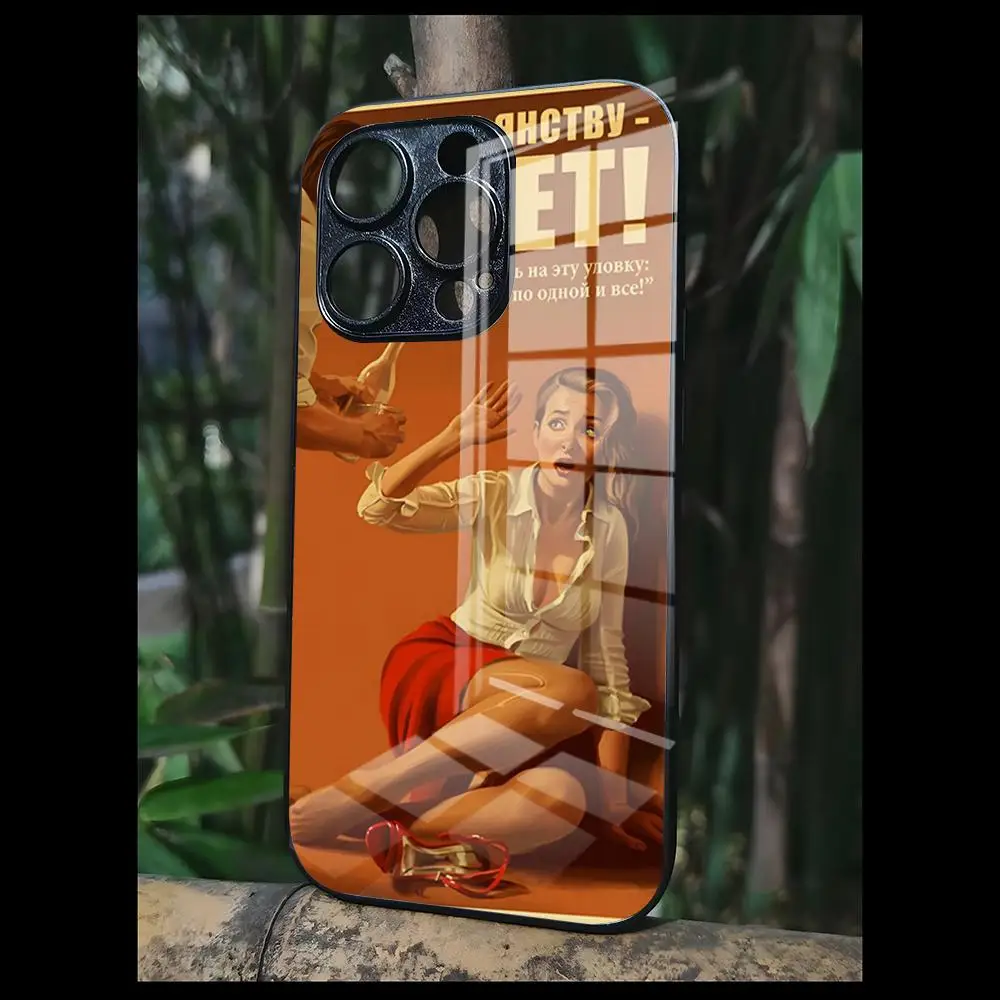 Reall WW2 Sexy Pin Up Girl For OPPO A 55 54 One Plus 8T 92s A93s A94 95 8 9 7 Pro FindX3 X5PRO RENO4 RENO7 Reno4se 5F 6Z Glass