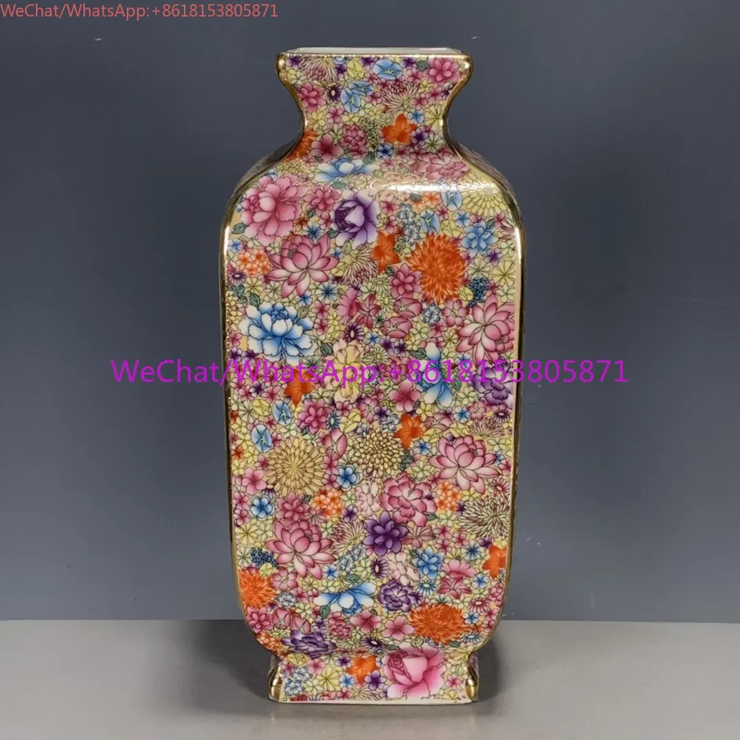 Old Objects Antique Porcelain Collection Imitation Qing Dynasty Qianlong Year Enamel Color Wanhua Color Gold Pastel Color