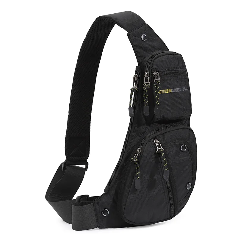 Men's and women's ultra-light wear-resistant extended single-shoulder multifunctional cycling travel large capacity chest bag