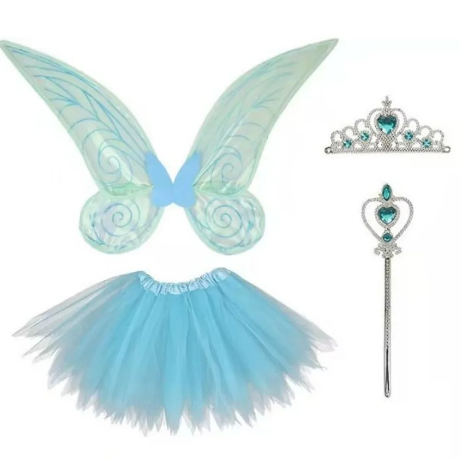 

Dress Up Angel Wings LED Fairy Wings Butterfly Sequin Wings Glowing Elf Princess Costume for Kids Girls Christmas Birthday Party קישוטים לשיער kokarda dla niemowlaka baby accessories baby headband