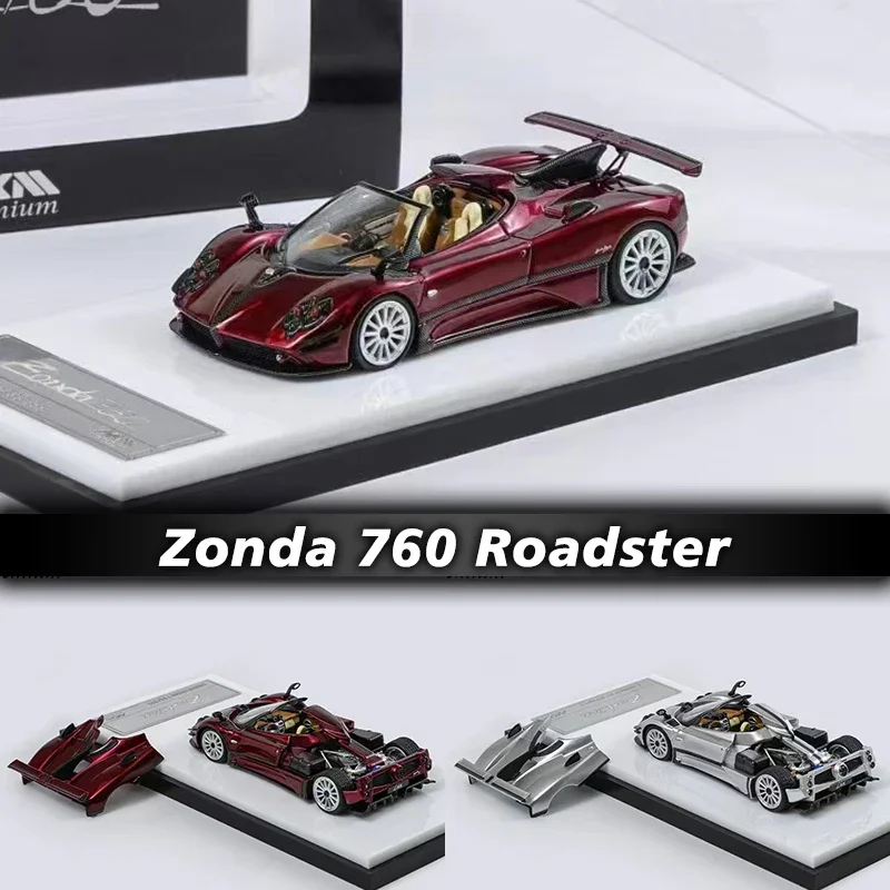 

HKM 1:64 Zonda 760 Roadster 2022 Diecast Diorama Car Model Collection Miniature Toys