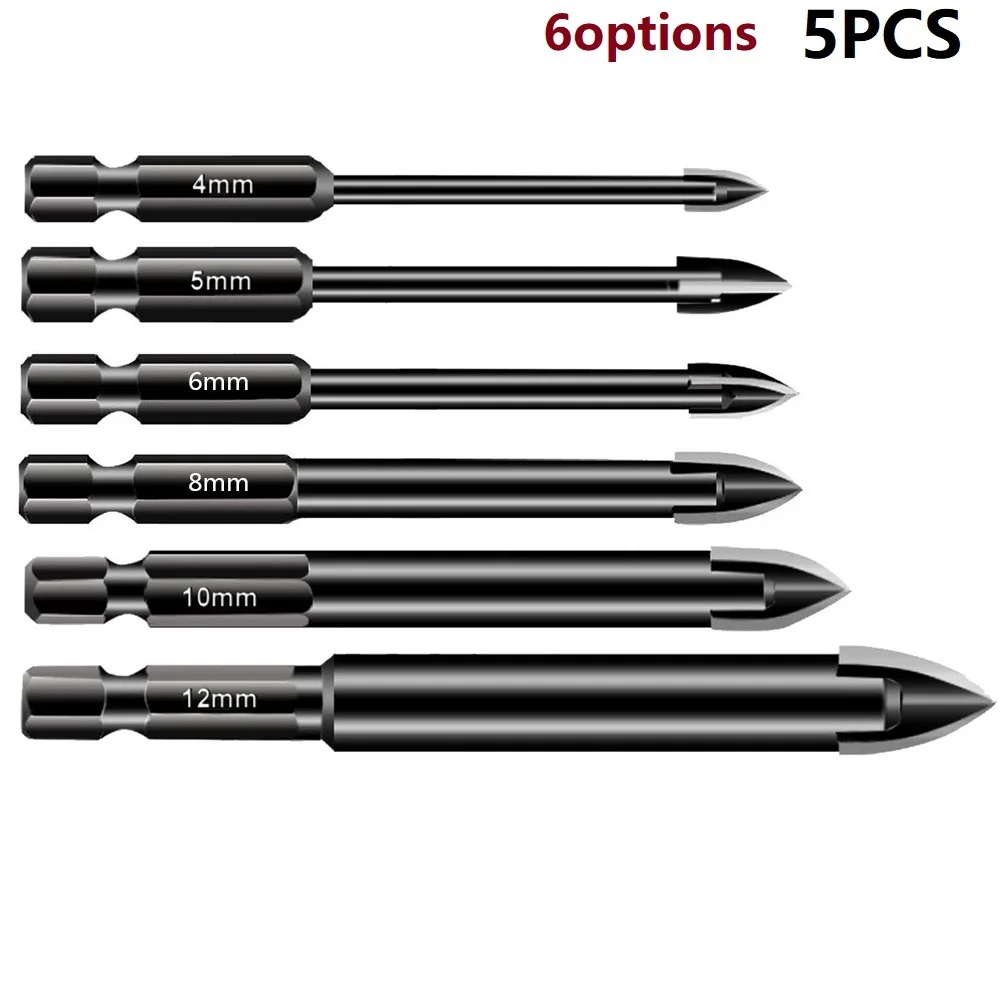 Triangle Drills Bit High Quality and Versatile Carbide Steel Triangle Drill Bit Set for Glass Ceramic and More