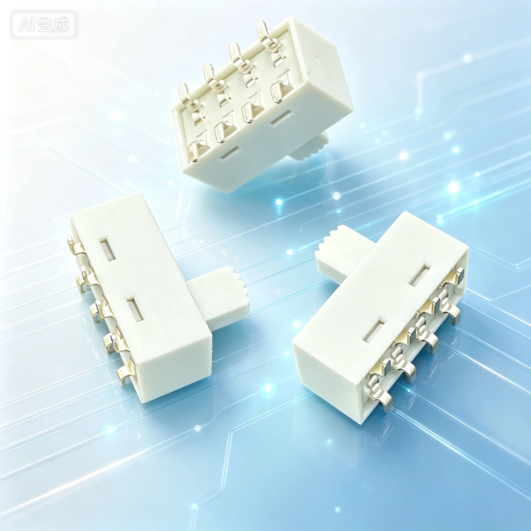 Slide Switch for SS2-3 8 Pin 3 Position SMT  50pcs