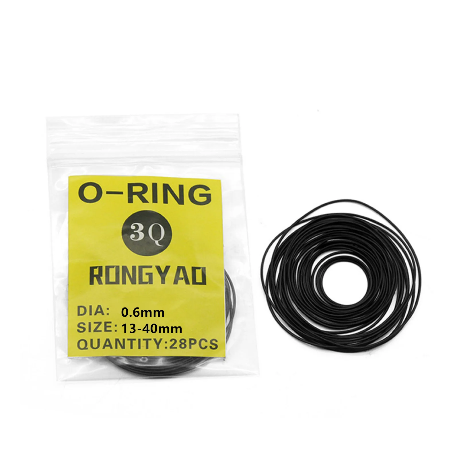 Watch Rubber O-Ring Gasket 0.6mm Thick, Waterproof Sealing Ring for Case Back, Replacement Repair Part for Watchmaker