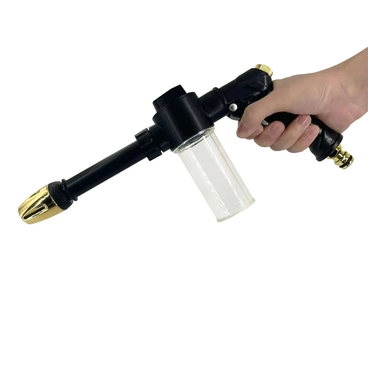 زنبرك البستنة مع أنبوب ري مسدس رغوي، قابل للتعديل، يستخدم لسقي الحديقة، حمام الحيوانات الأليفة، أدوات غسيل السيارات #6