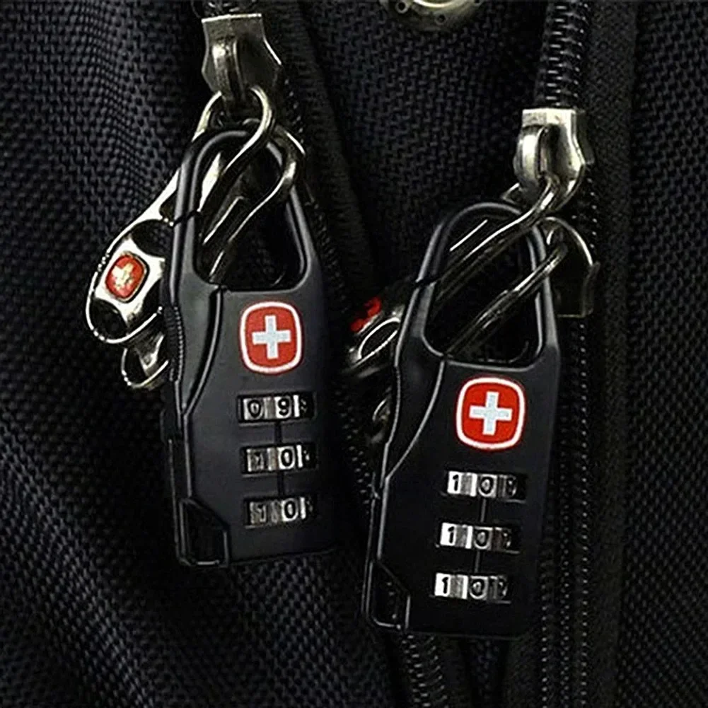 Portable Alloy Lock Padlock Outdoor Travel Luggage Zipper Backpack Handbag Safe Anti-theft Combination Code Number Lock