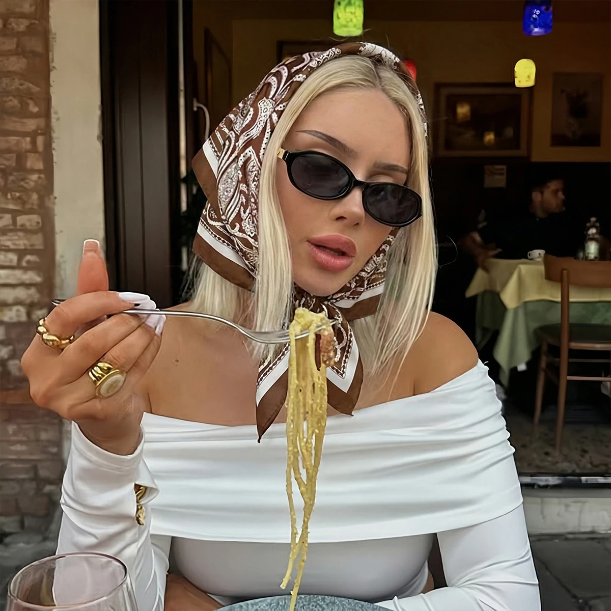 

New 70cm Luxury Brand Square Scarf Design Double Side Shawl Wrap Print Twill Silk Women Hijab Female Foulard Headband Bandana