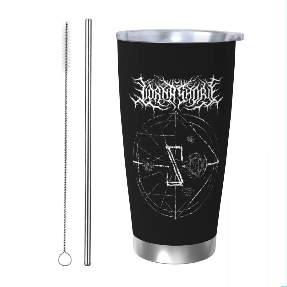 

Deathcore Lorna Shore Music Insulated Tumbler with Straws American Vacuum Coffee Mugs Outdoor Portable Car Bottle Cups, 20oz