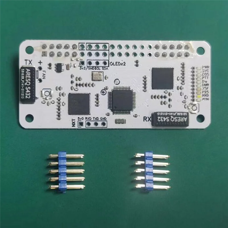 Placa de punto de acceso MMDVM dúplex confiable UHF VHF + OLED + piezas de caja compatible con P25 DMR YSF para Raspberry Pi Zero W 0W 2W 3B 4B