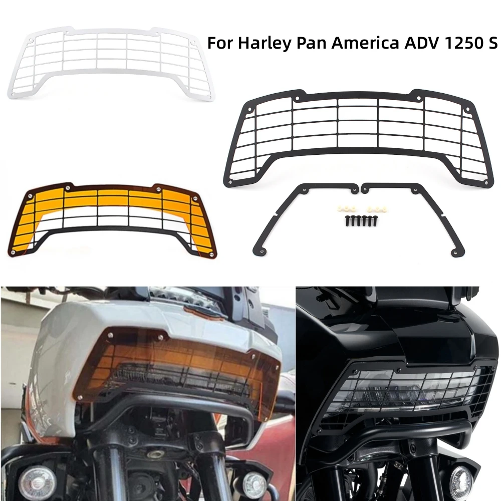 

Motorcycle Headlight Guard Cover Headlamp Grill Shield For Harley Pan America ADV 1250 Special RA1250 RA1250S Accessories 1 SET