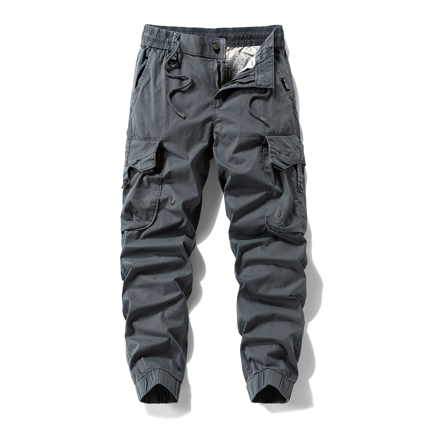 

Loose Military een Workwear Pants for Men Outdoor Casual Long Trousers with kets Straight Leg Fit Autumn Faion Brand