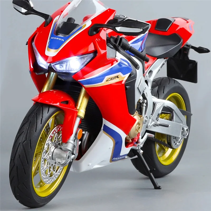 1/9 هوندا HRC CBR1000RR النار بليد سبيكة دراجة نارية رياضية Diecasts المعادن المسار سباق نموذج دراجة نارية مع ضوء الاطفال لعبة هدية #2
