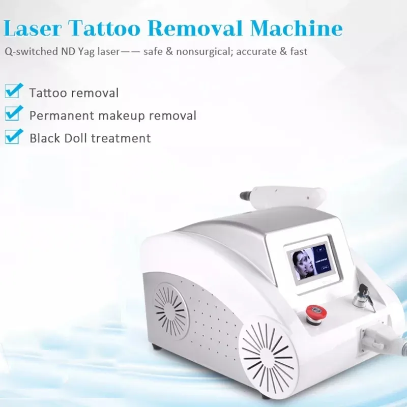 Practical and efficient laser tattoo removal eyebrow pigment eyebrow line machine with red pointer tattoo removal laser machine