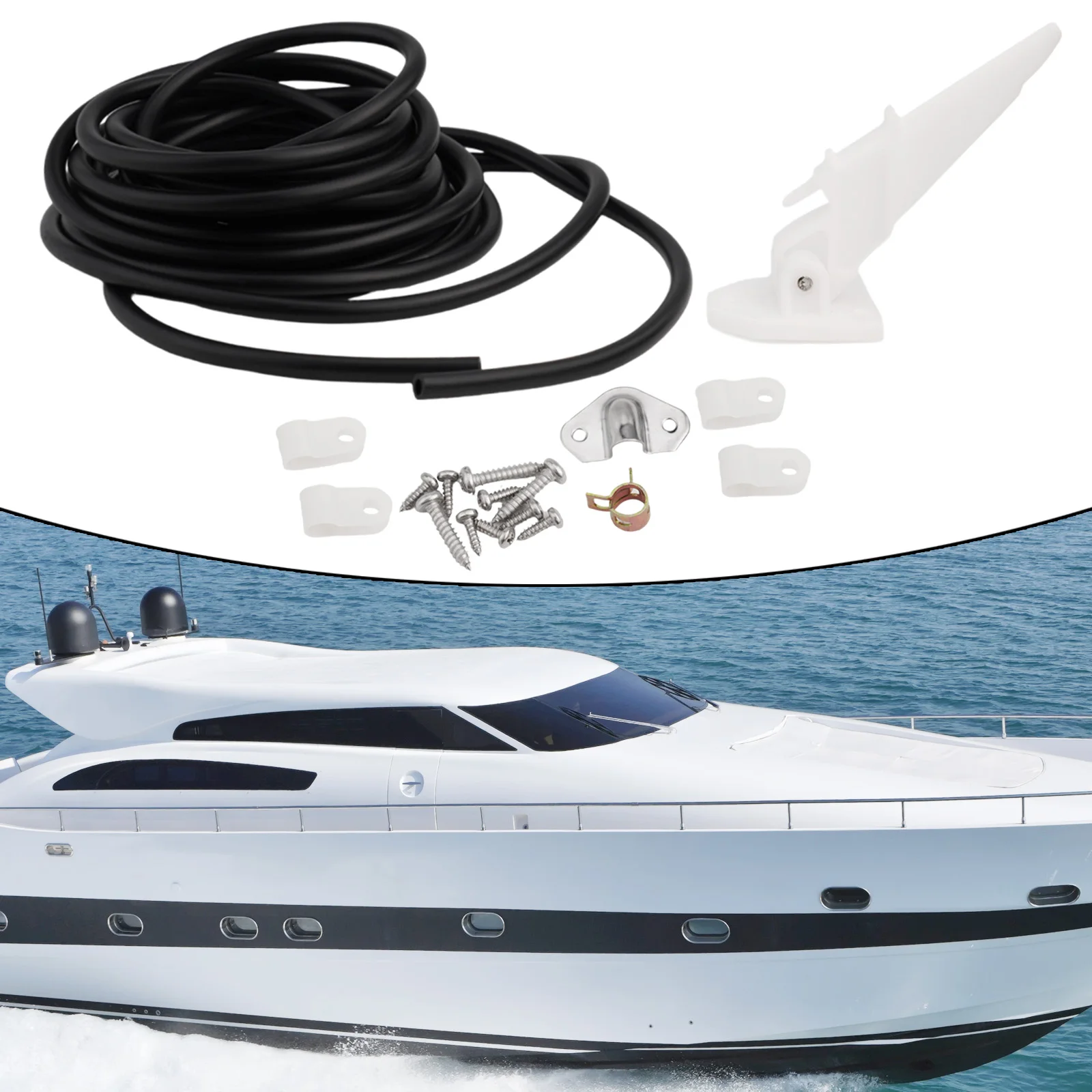Convenient High Quality New Practical Replacement Flow Meter Yacht Marine Part White Boat Speedometer Supplies