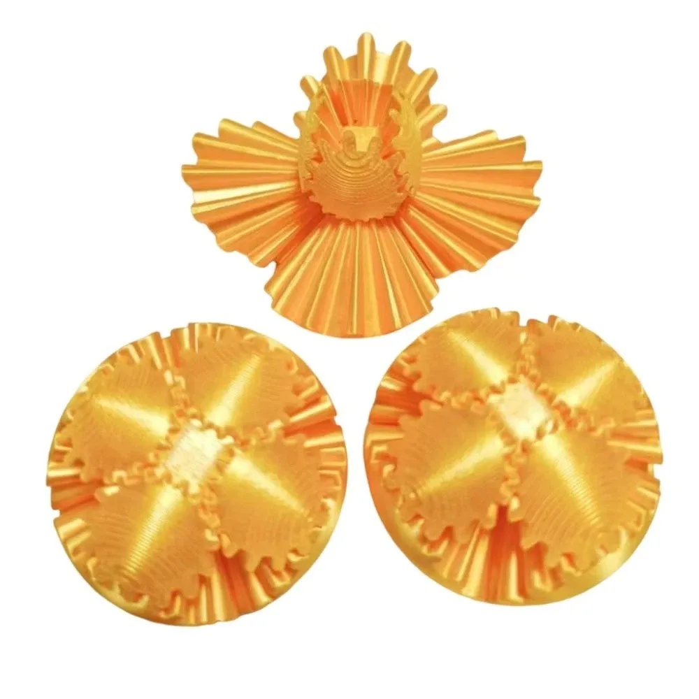 ลูกบอลสร้างสรรค์หลากสีสัน ผ่อนคลาย 3 มิติ พิมพ์ด้วยเทคโนโลยี ฟิดเจ็ต ซันนี่ น้ำหนักเบา บิดงอได้ หมุนได้ สำหรับวางบนโต๊ะ